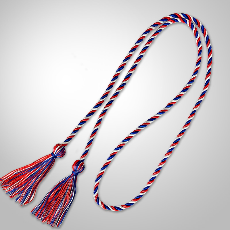 Gold, Red and White Three Color Honor Cord - Graduation Honor Cord –